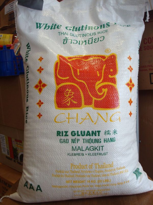 Thai Chang White Glutinous Rice 10kg.