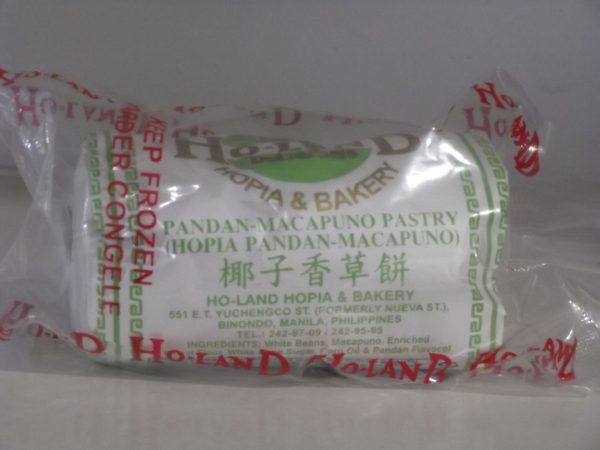 Ho land Hopia Pandan Macapuno.