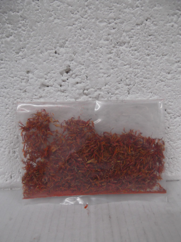 Kasubha (Sap Flower) decorative topping.