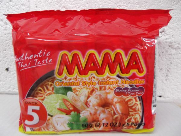 Mama Authentic Thai Taste Shrimp Noodles 5 pcs. in a pack