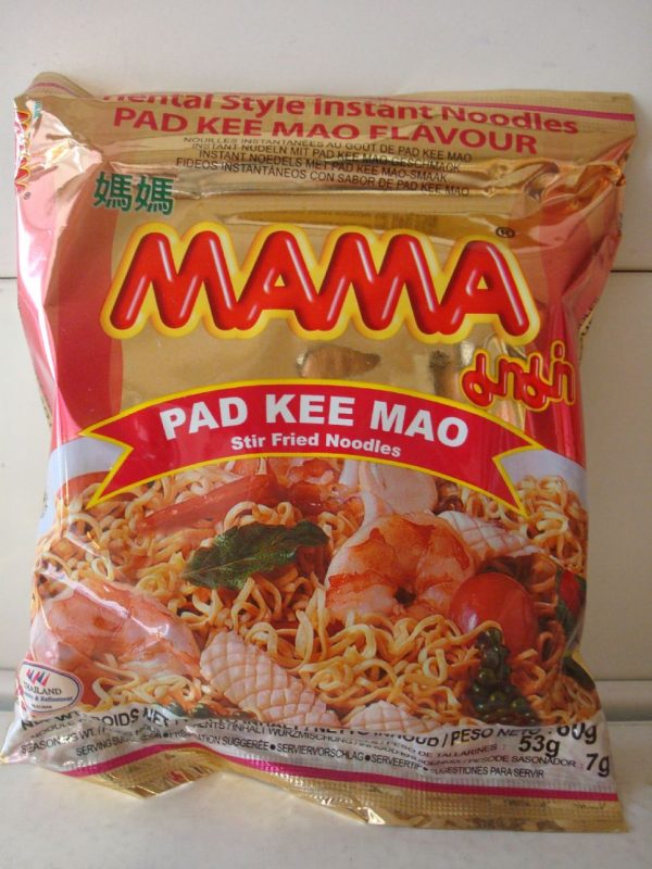Mama Pad Kee Mao Stir Fried Noodles
