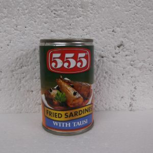 Sardines Fried with Tausi. 555 Brand.