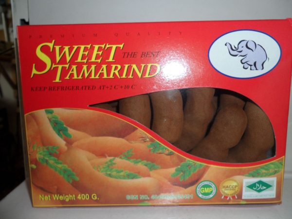 Sweet Tamarind fruit. 1 box of 500gms.  Back in stock.